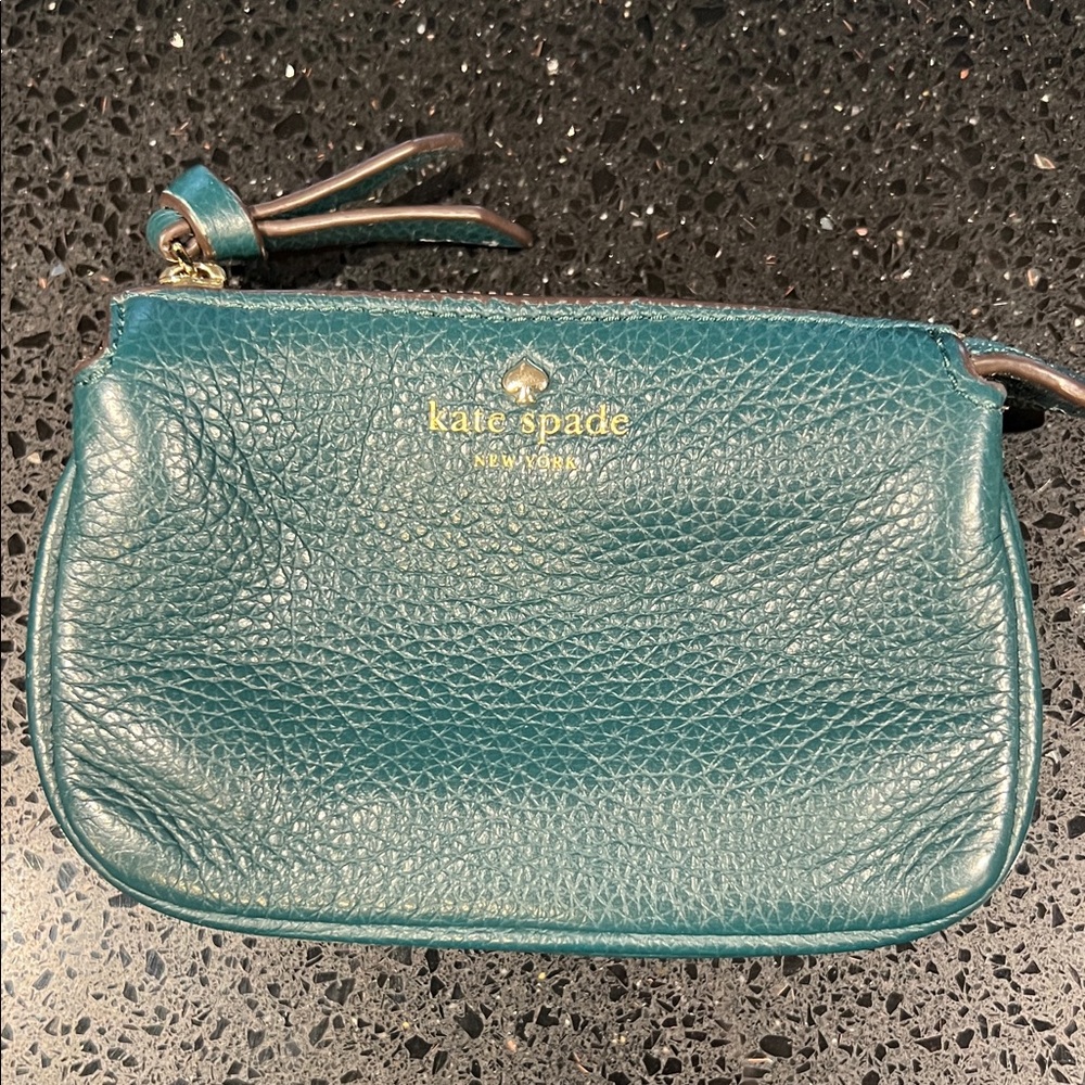 Kate Spade Emerald Green Leather Change Purse